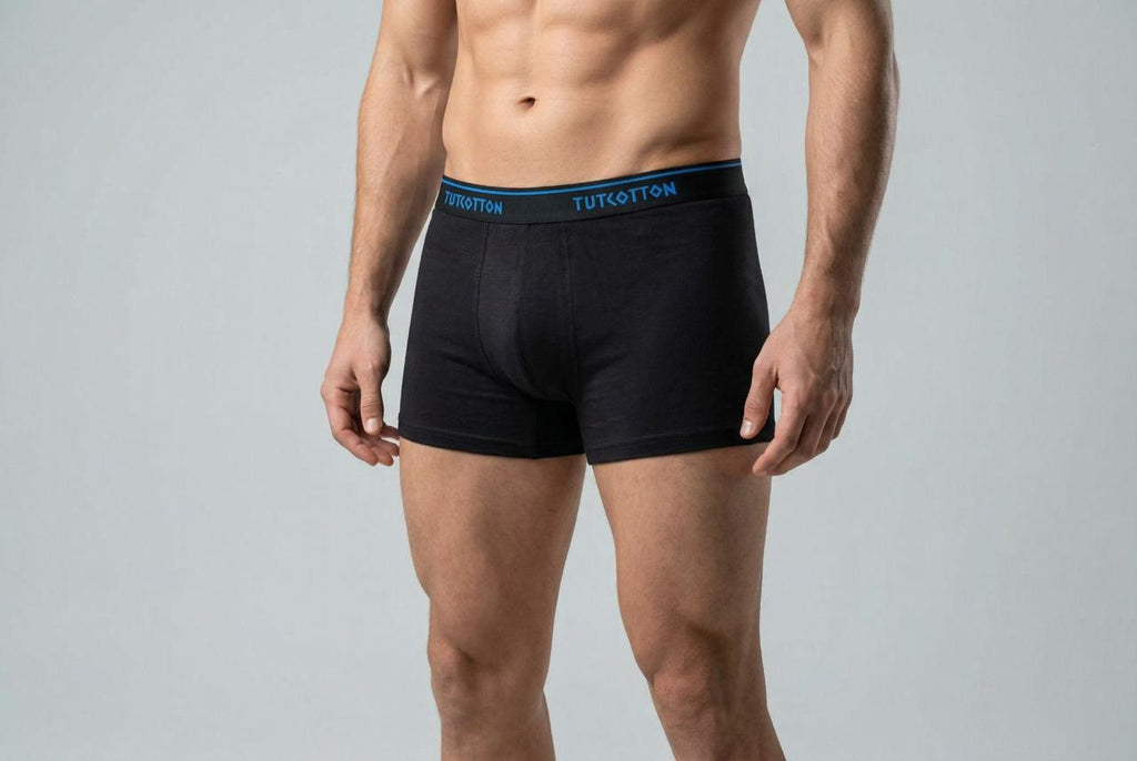 Trunk: 3 - Pack with three different waistband ( Burgandy - Shampain - Blue)