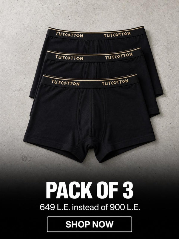 Trunk: 3 - Pack with three different waistband ( Burgandy - Shampain - Blue)