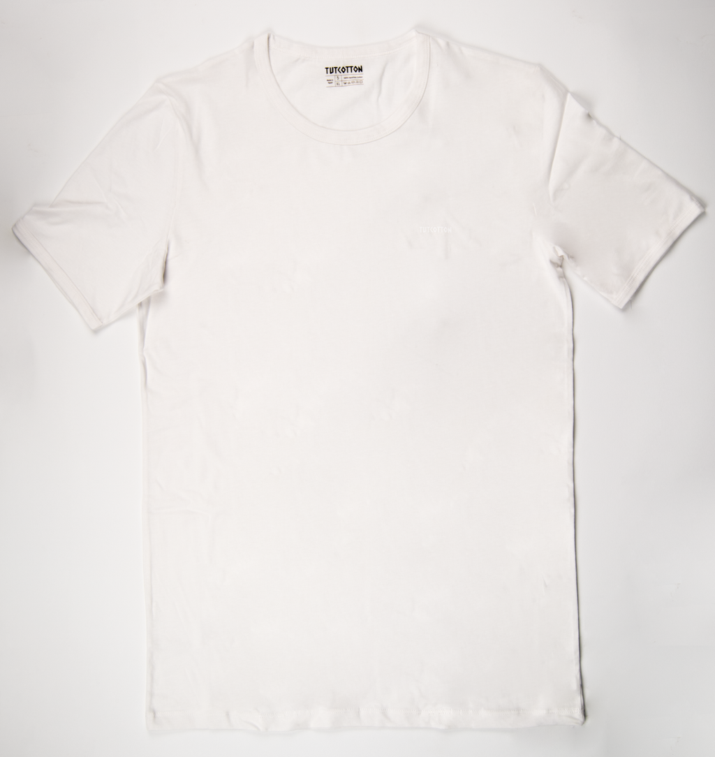 Half Sleeves Round Neck Lycra (96% Cotton 4% Elastin )