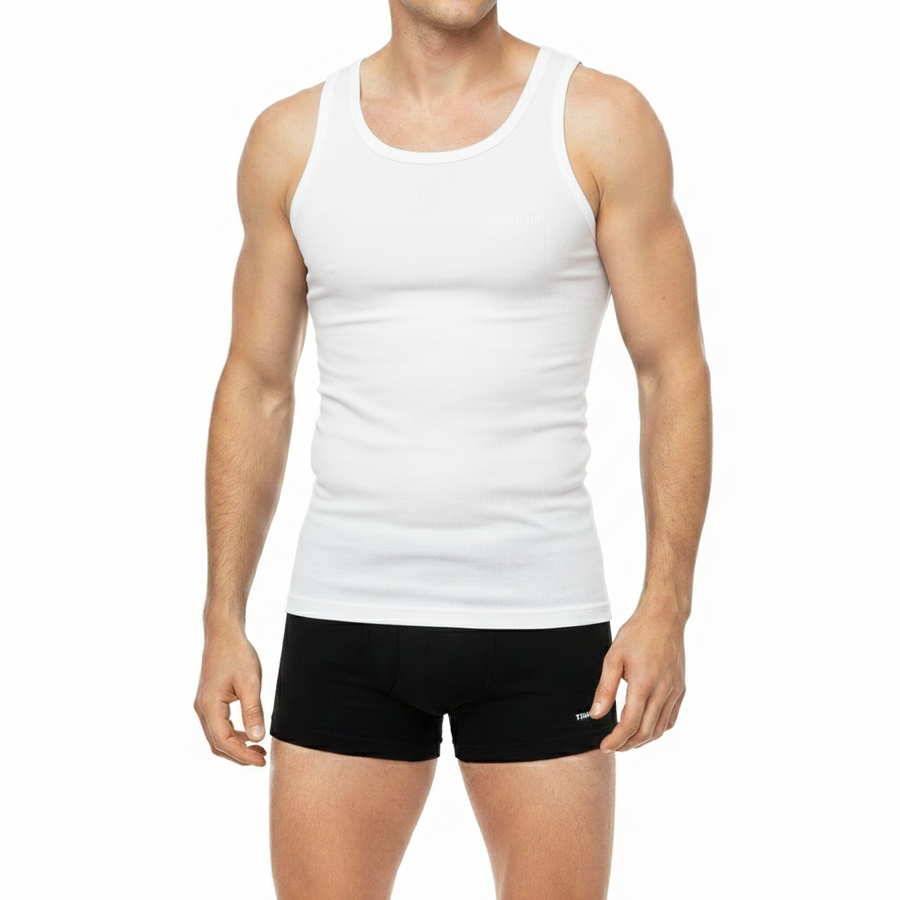Tank Top Lycra ( 96% Cotton 4% Elastin )