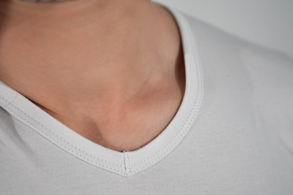 Half Sleeves V Neck Lycra  ( 96% Cotton 4% Elastin )