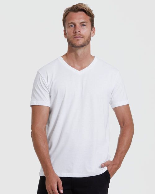 Half Sleeves V Neck Lycra  ( 96% Cotton 4% Elastin )