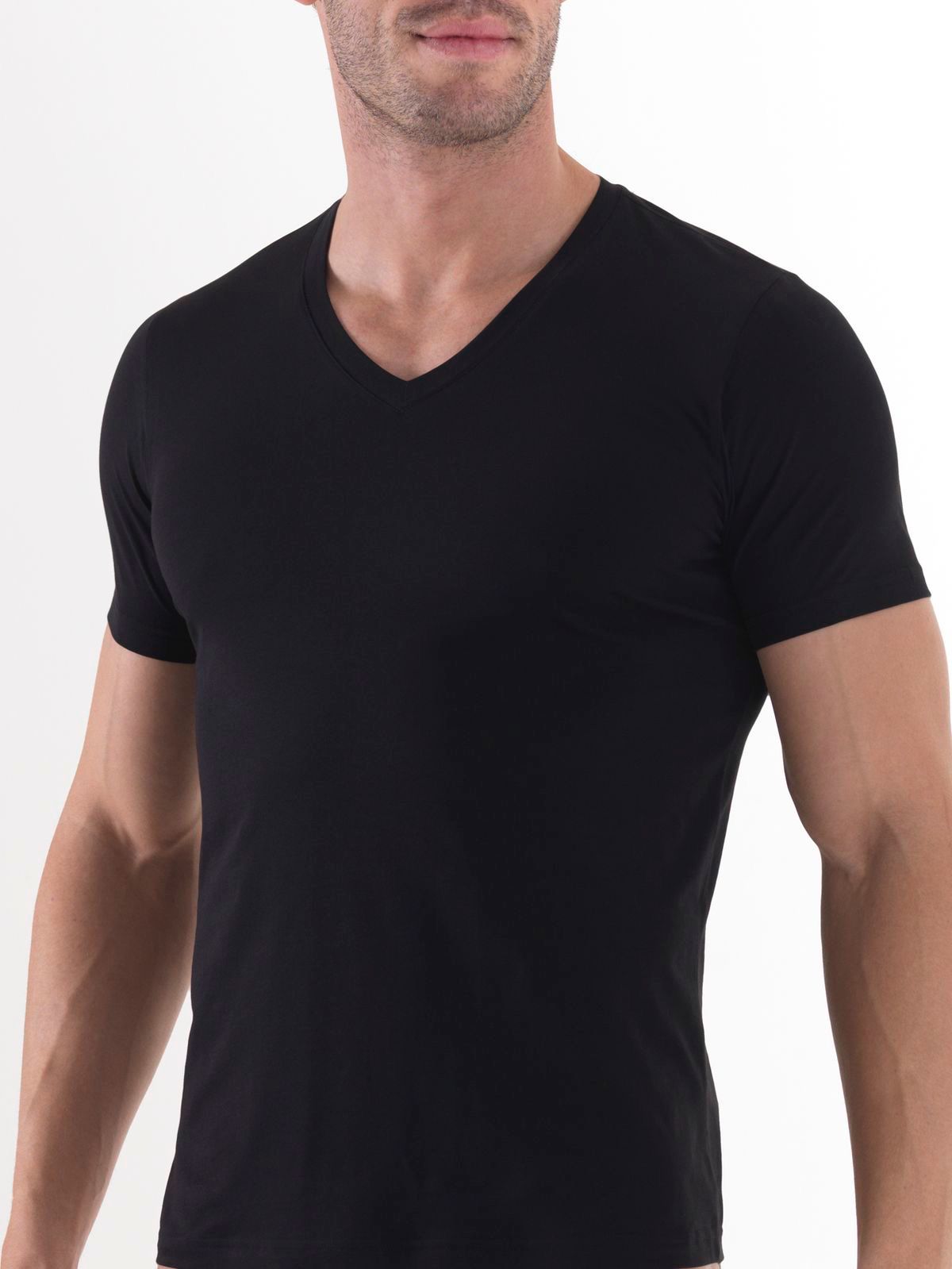 Half Sleeves V Neck Lycra  ( 96% Cotton 4% Elastin )