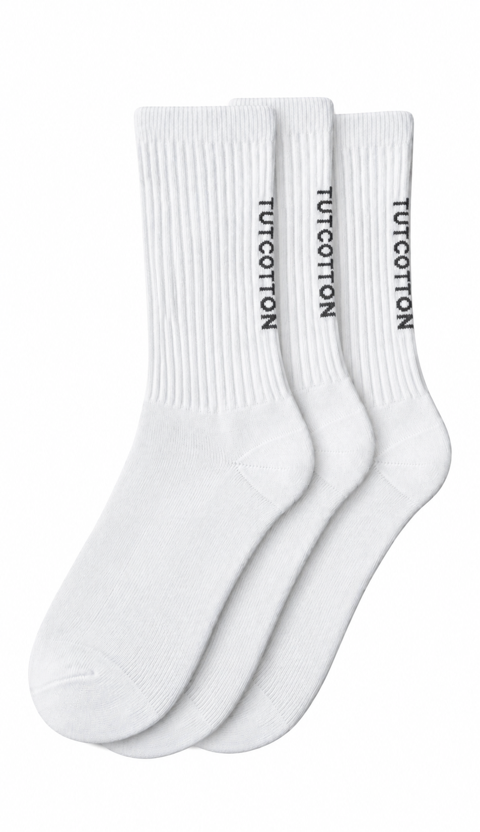 Ankle Socks — White - Pack Of 3