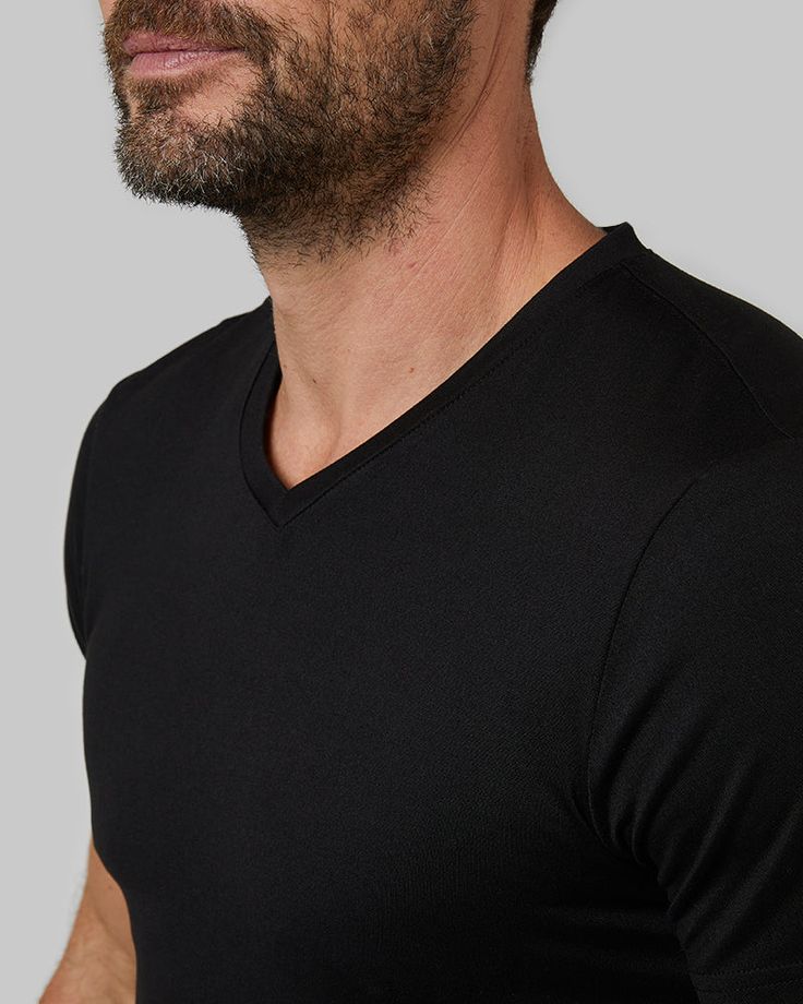 Half Sleeves V Neck Lycra  ( 96% Cotton 4% Elastin )