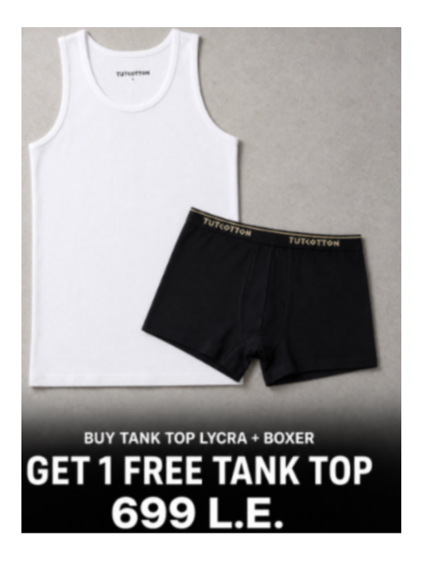 TANK TOP LYCRA + BOXER + FREE TANK TOP LYCRA
