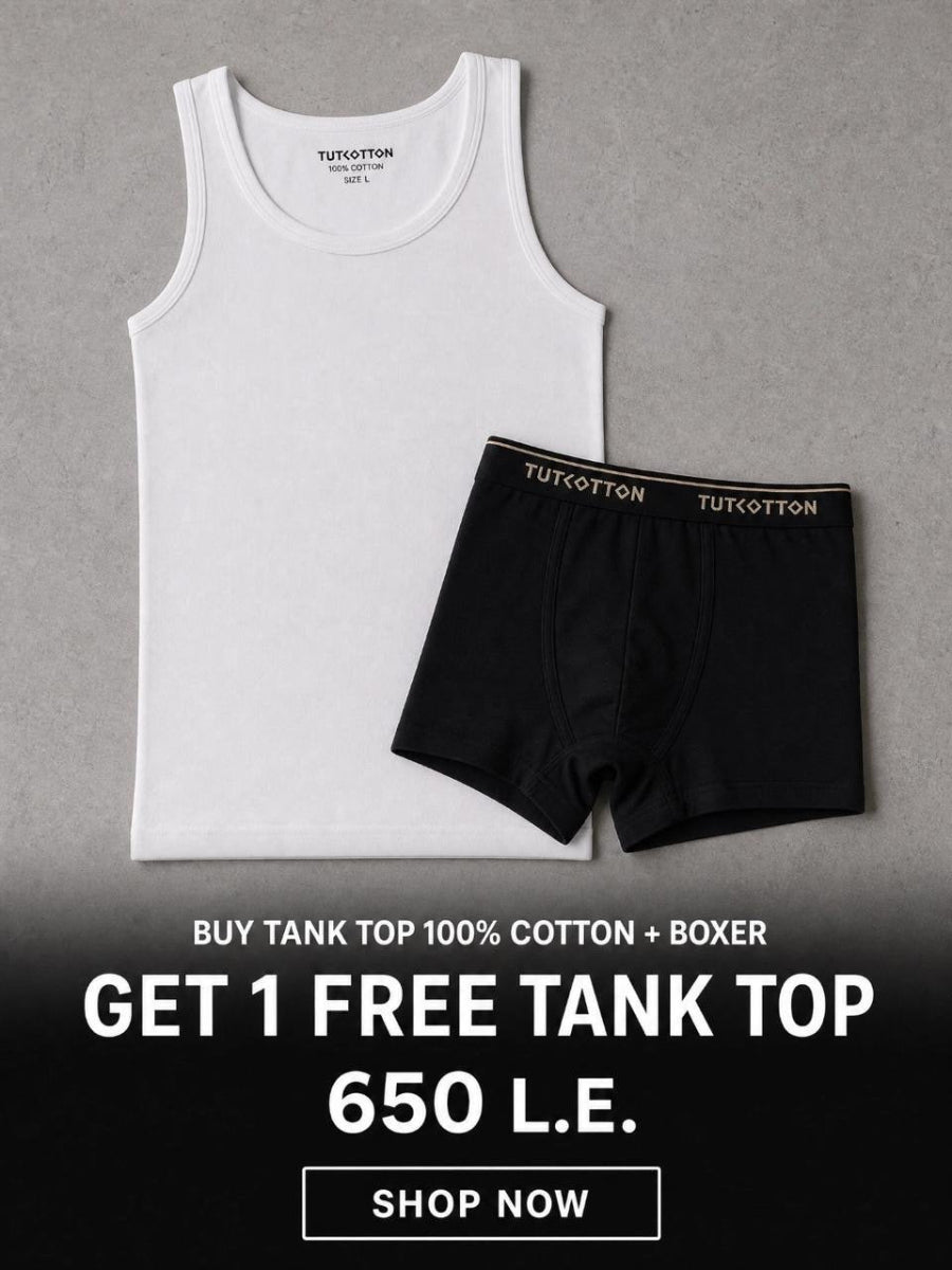 TANK TOP 100% COTTON + BOXER + FREE TANK TOP 100% COTTON