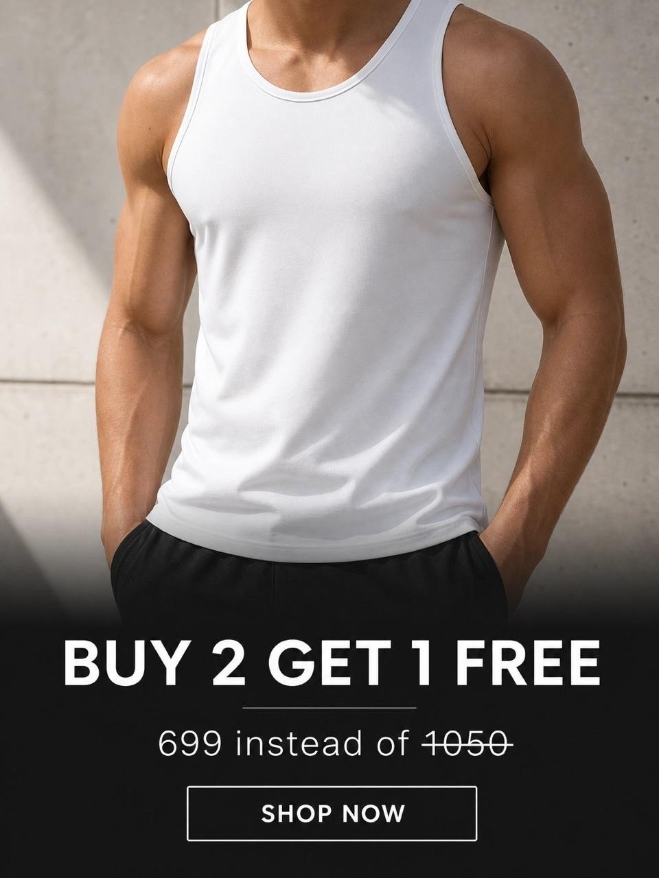 TANK TOP LYCRA BUY 2 GET 1 FREE