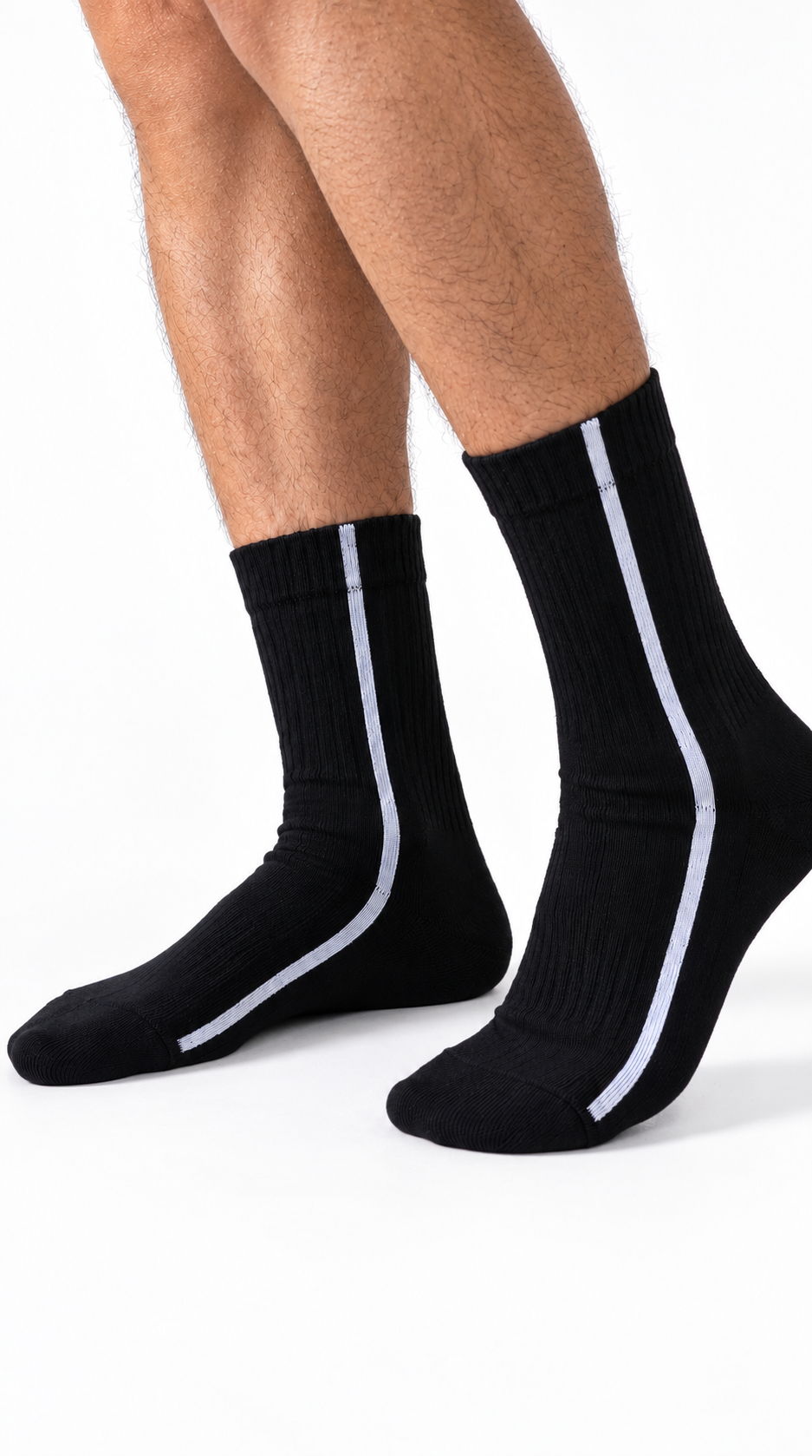 TutCotton socks stripe model