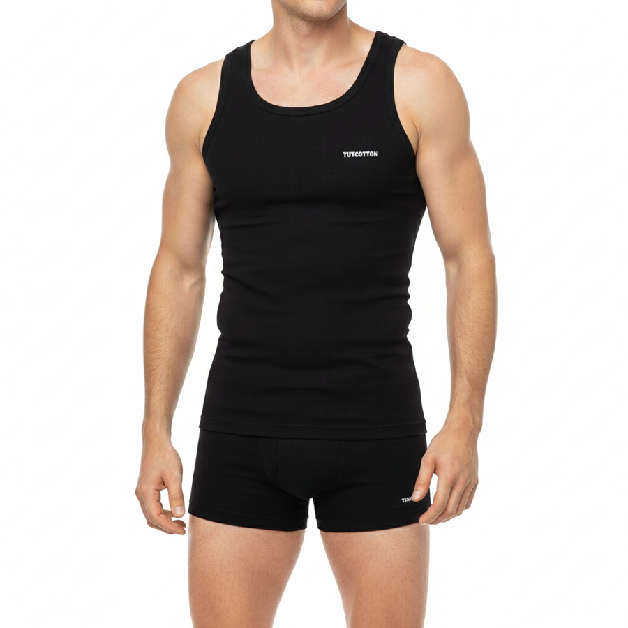 Tank Top Lycra ( 96% Cotton 4% Elastin )
