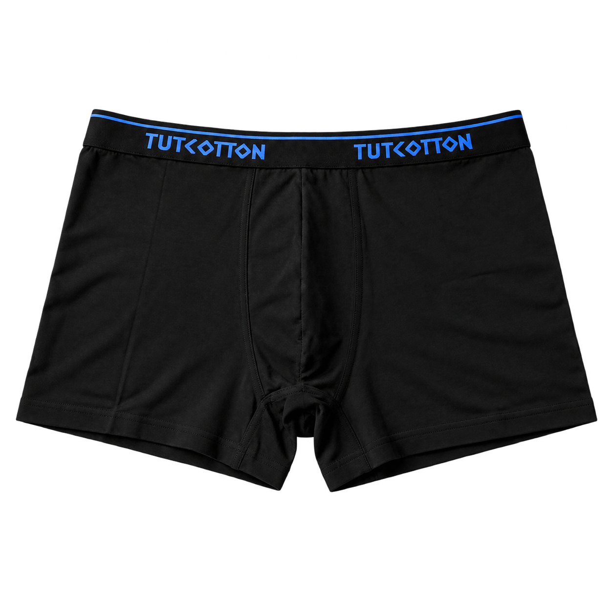 Cotton Stretch Boxers — Blue Waistband