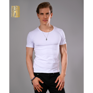 Tut Cottons half sleeve round neck undershirt made from premium 100% Egyptian cotton – soft, breathable, and stylish.