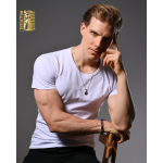 Tut Cottons half sleeve round neck undershirt made from premium 100% Egyptian cotton – soft, breathable, and stylish.