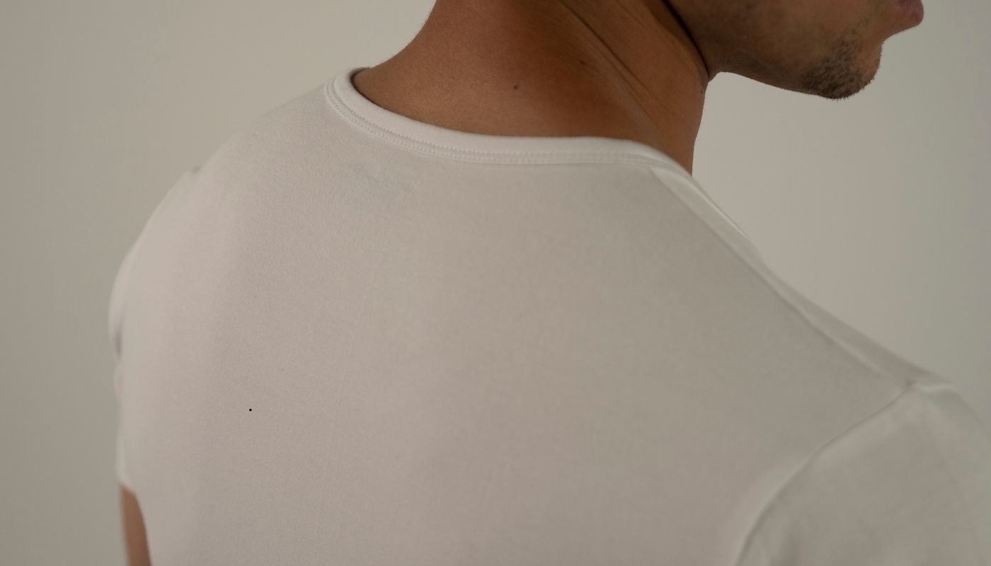 Half sleeves Round neck (100 % cotton) White (1)