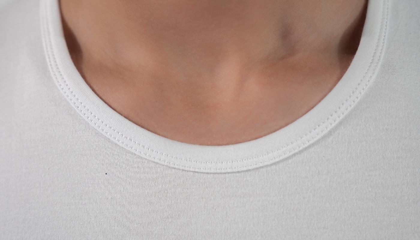 Half sleeves Round neck (100 % cotton) White (4)